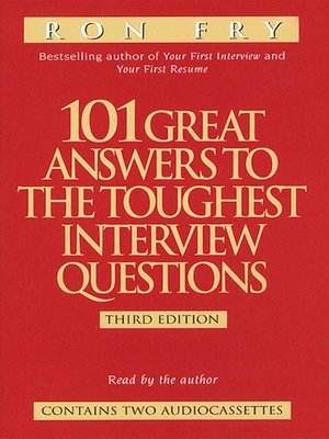 cover image of 101 Great Answers to the Toughest Interview Questions
